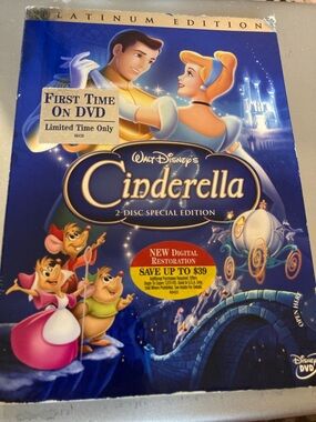 Cinderella 2 disc special edition dvd set good condition worn slipcover